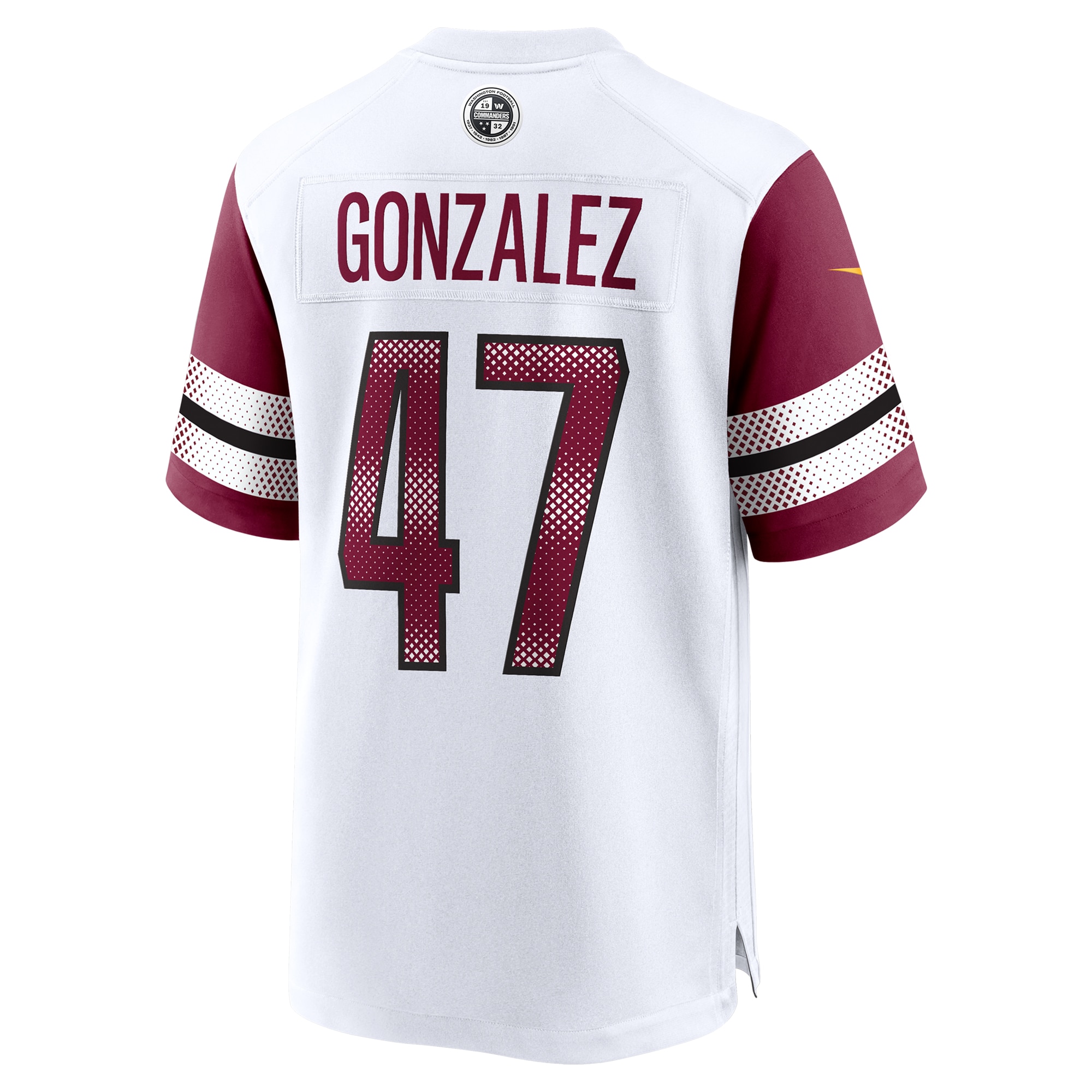 Men's Washington Commanders Zane Gonzalez White Game Jersey JS2970 Saliibo - Image 3