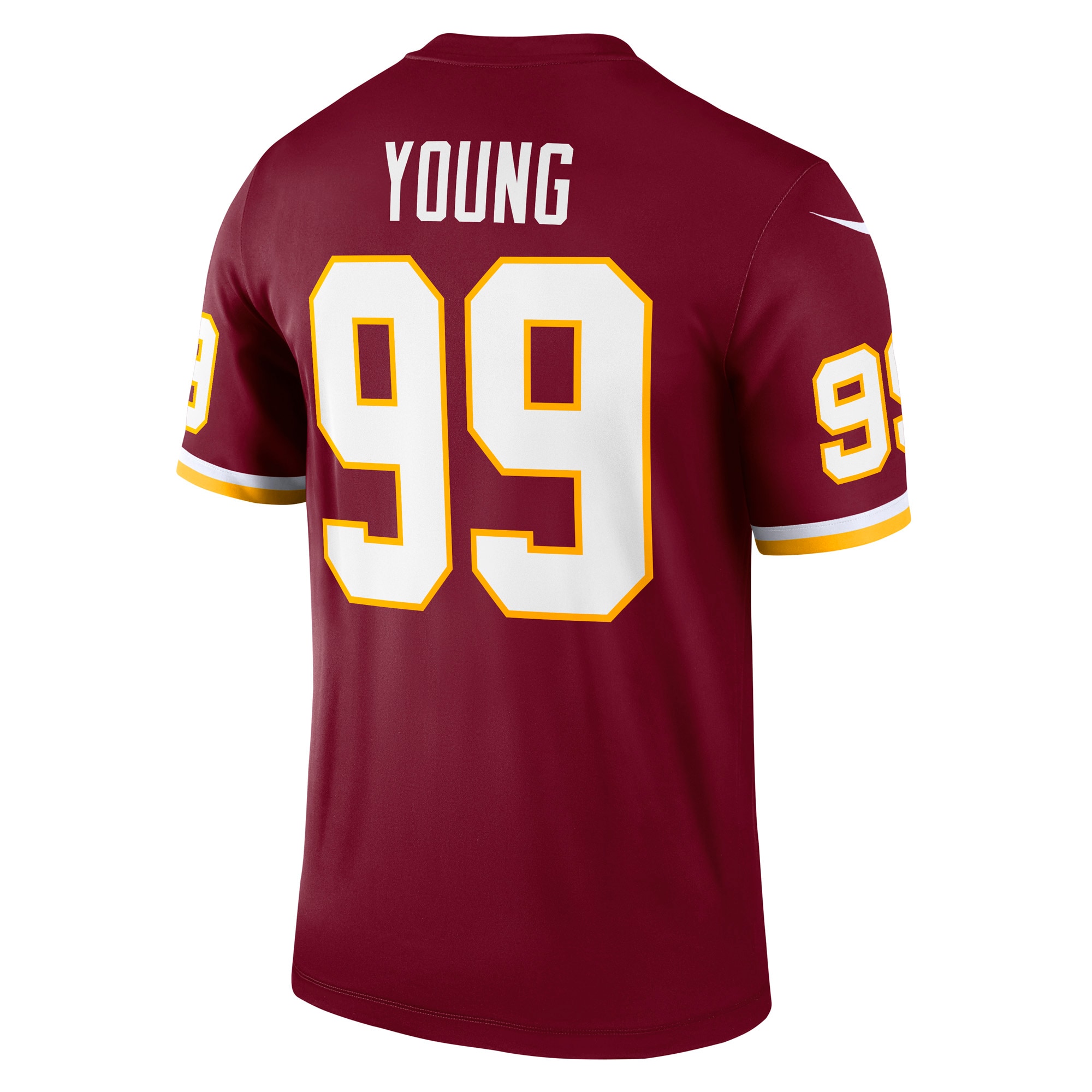 Men's Washington Football Team Chase Young Burgundy Team Legend Player Performance Top JS4800 Saliibo - Image 3