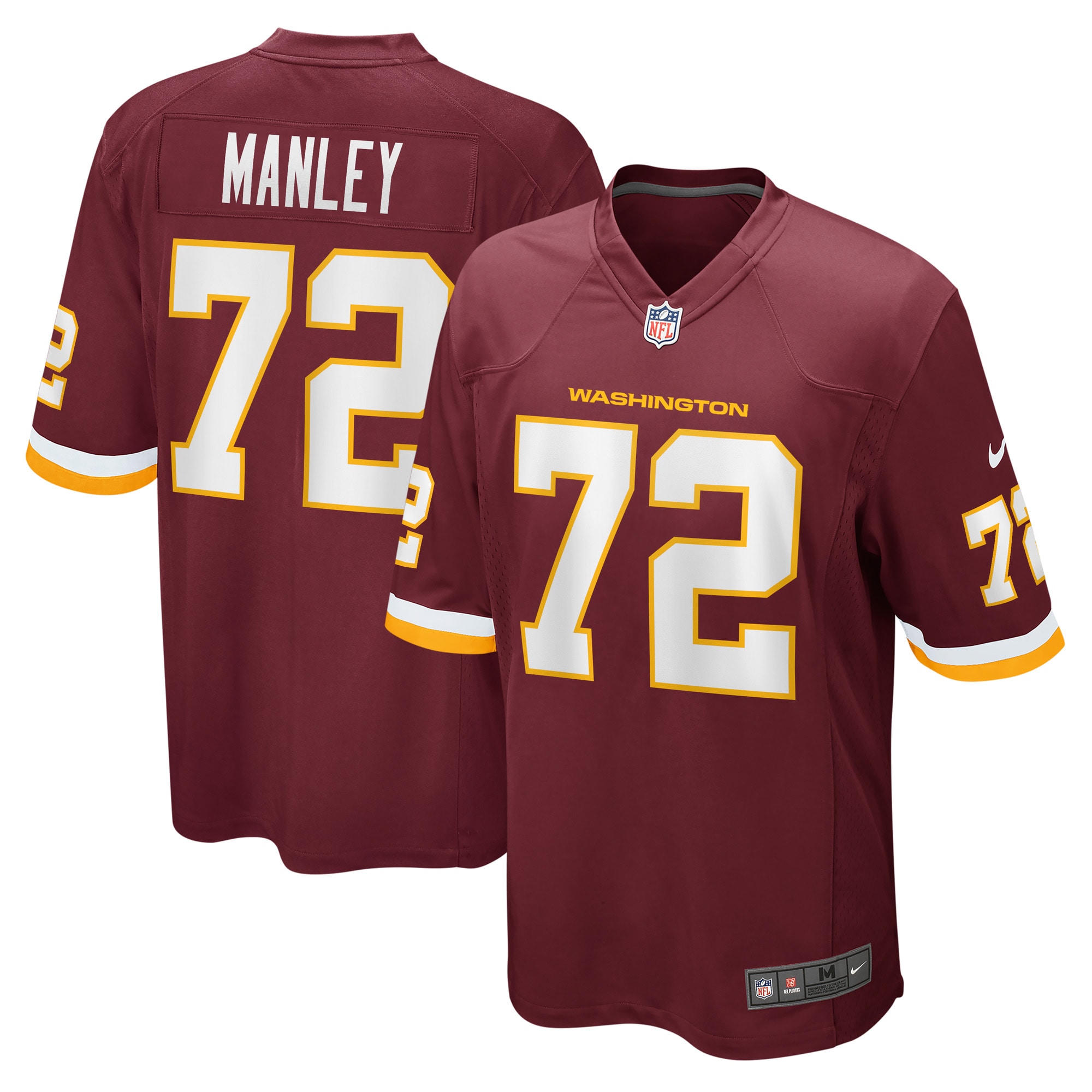 Men's Washington Football Team Dexter Manley Burgundy Retired Player Jersey JS1967 Saliibo