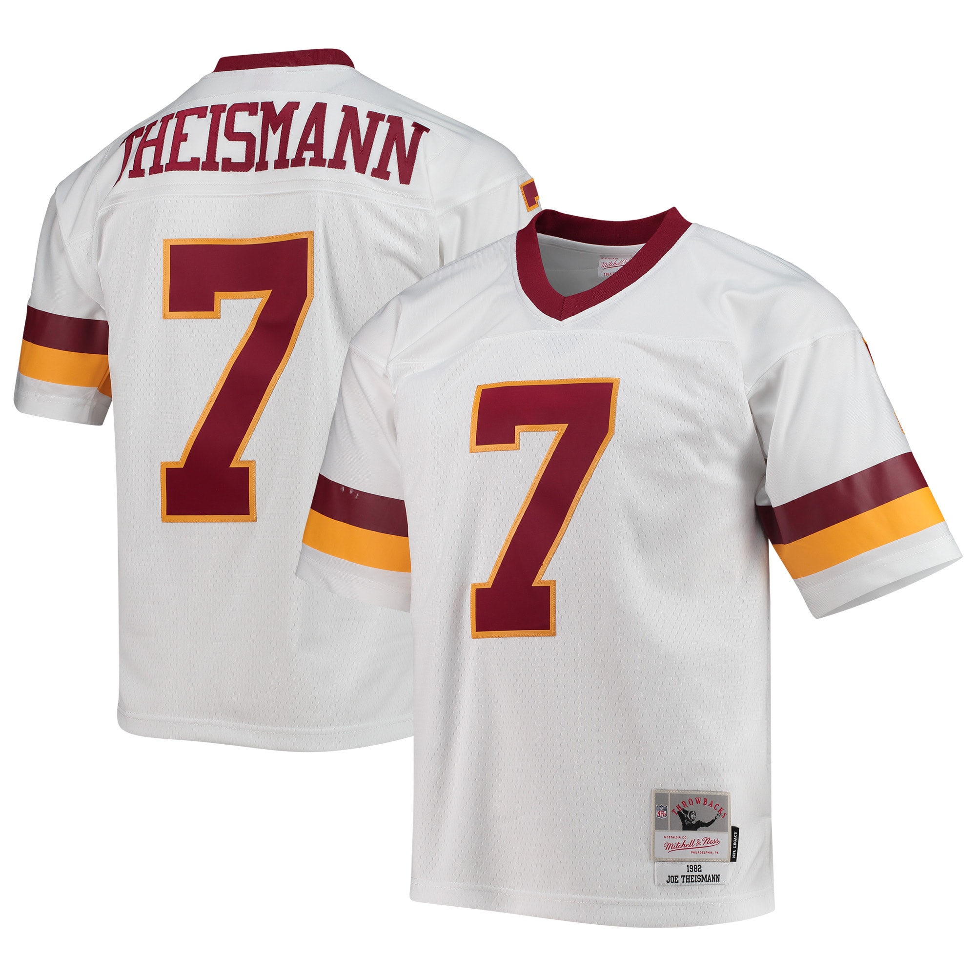 Men's Washington Football Team Joe Theismann Mitchell & Ness White Legacy Jersey JS6680 Saliibo