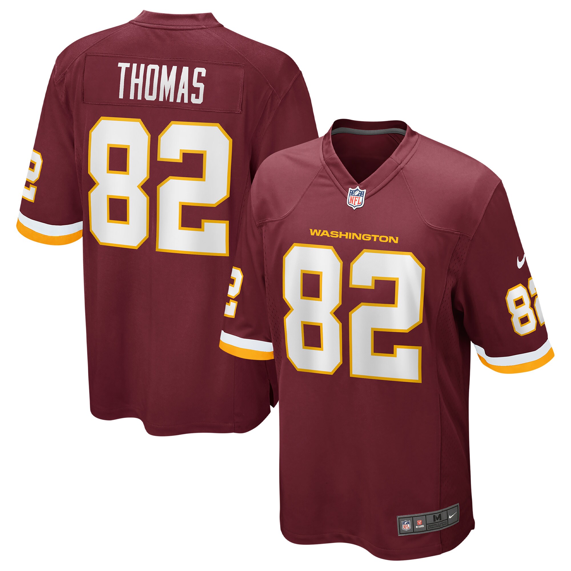 Men's Washington Football Team Logan Thomas Burgundy Jersey JS1638 Saliibo