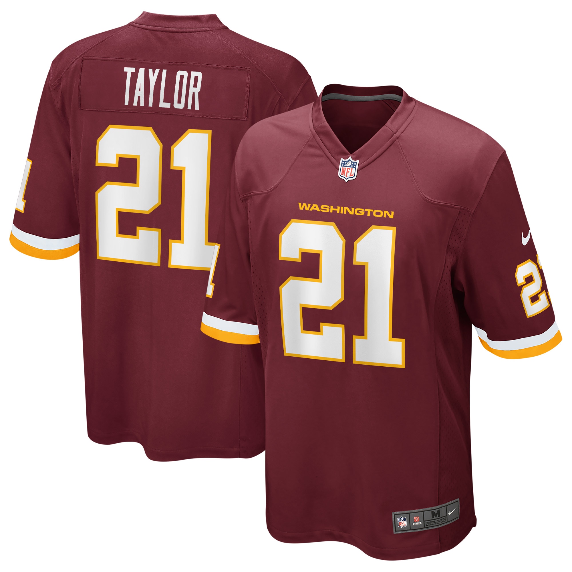 Men's Washington Football Team Sean Taylor Burgundy Retired Player Team Game Jersey JS7499 Saliibo