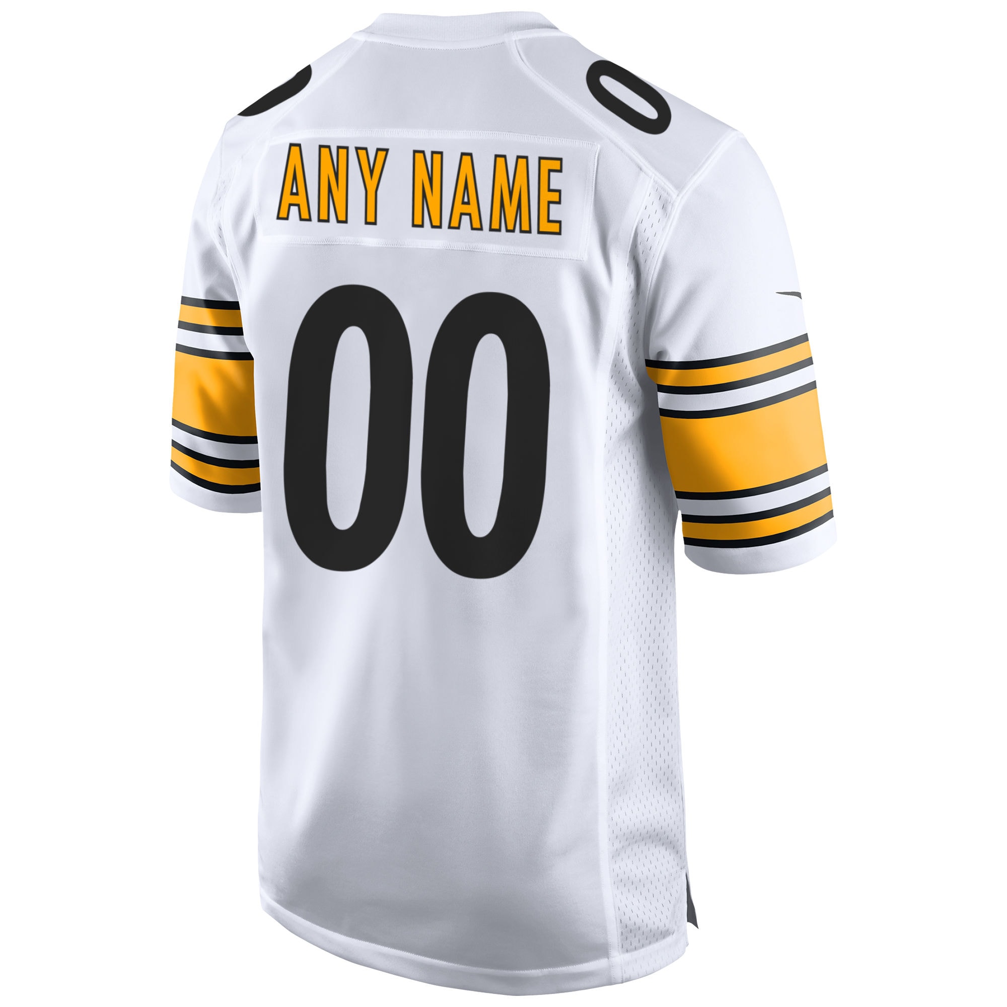 Men's White Pittsburgh Steelers Away Custom Game Jersey JS1533 Saliibo - Image 3