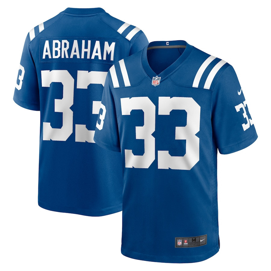 Micah Abraham 33 Indianapolis Colts Game Men Jersey - Royal JS9675 Saliibo