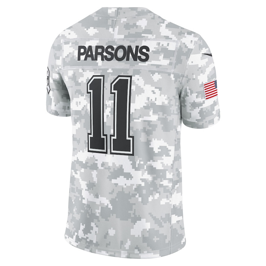 Micah Parsons 11 Dallas Cowboys 2024 Salute to Service Limited Men Jersey - Arctic Camo JS5928 Saliibo - Image 3