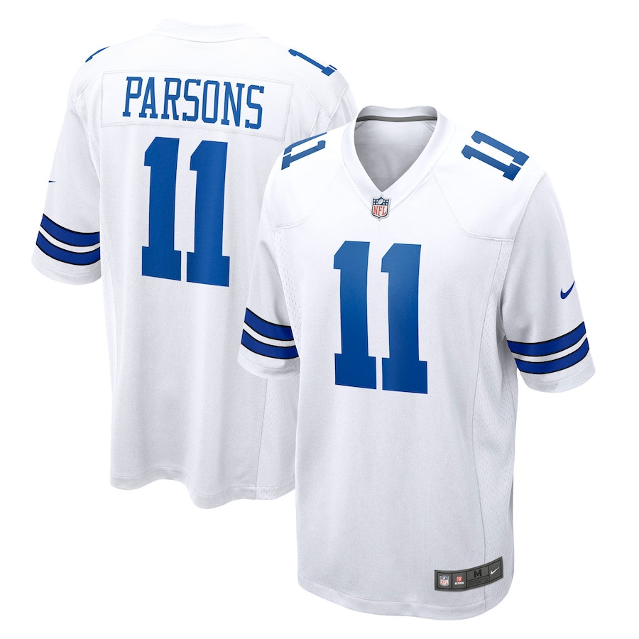 Micah Parsons 11 Dallas Cowboys Men Game Jersey - White JS5196 Saliibo