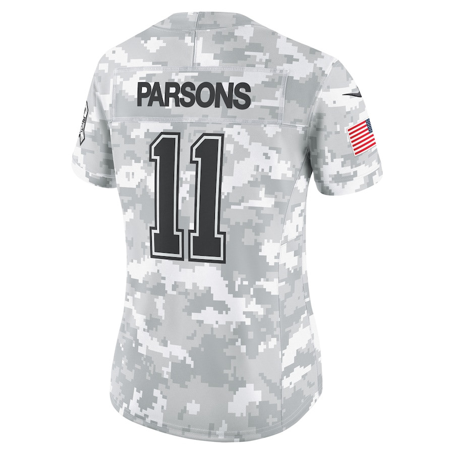 Micah Parsons 11 Dallas Cowboys Women's 2024 Salute to Service Limited Jersey - Arctic Camo JS2548 Saliibo - Image 3