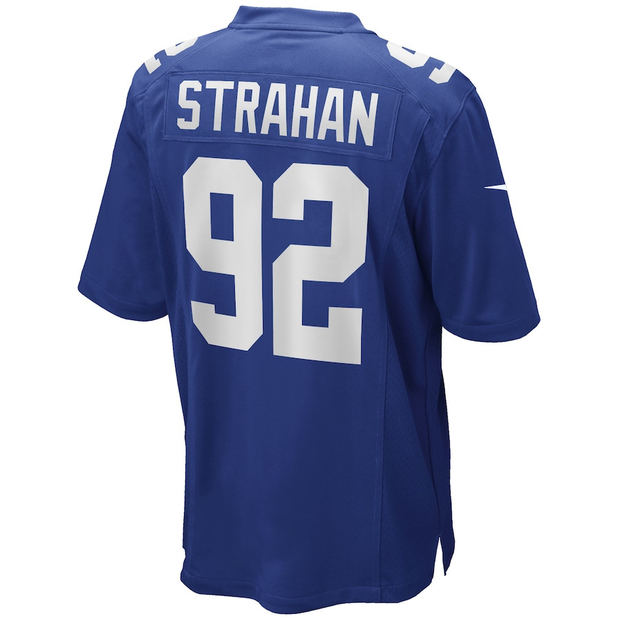 Michael Strahan 92 New York Giants Men Game Retired Jersey - Royal JS2487 Saliibo - Image 3