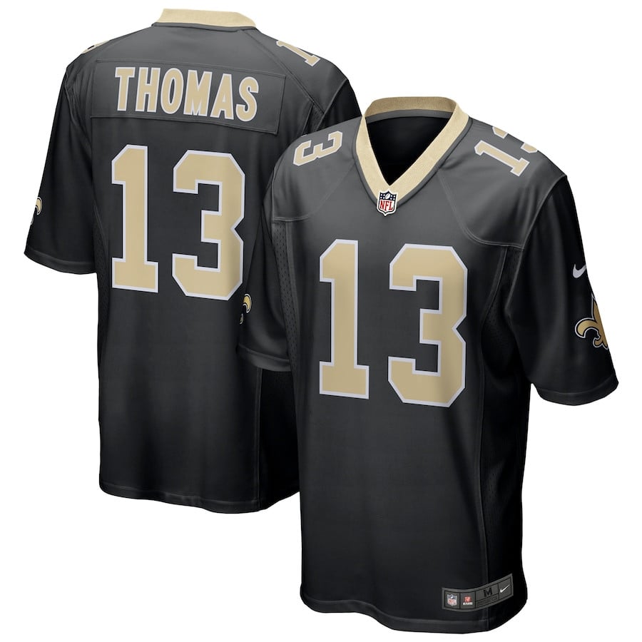 Michael Thomas 13 New Orleans Saints Men Game Jersey - Black JS8737 Saliibo