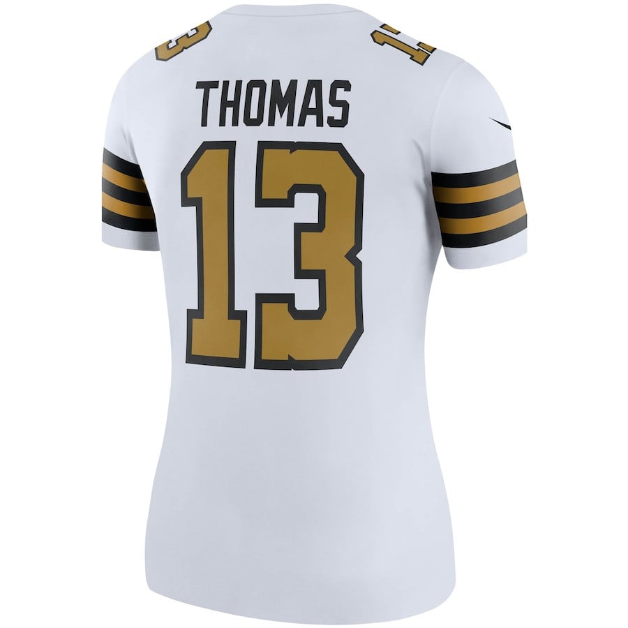Michael Thomas 13 New Orleans Saints Women Color Rush Legend Jersey - White JS5248 Saliibo - Image 3