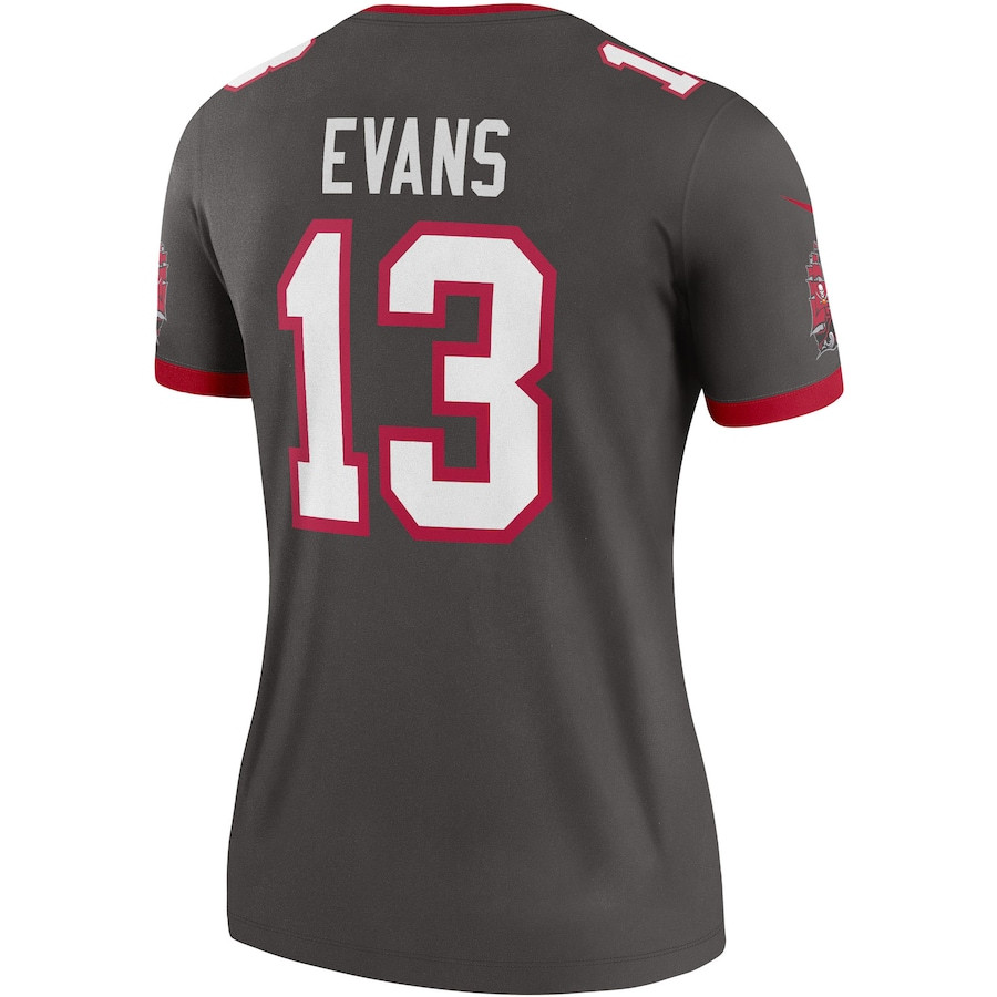 Mike 13 Evans Tampa Bay Buccaneers Women Alternate Legend Jersey - Pewter JS9330 Saliibo - Image 3