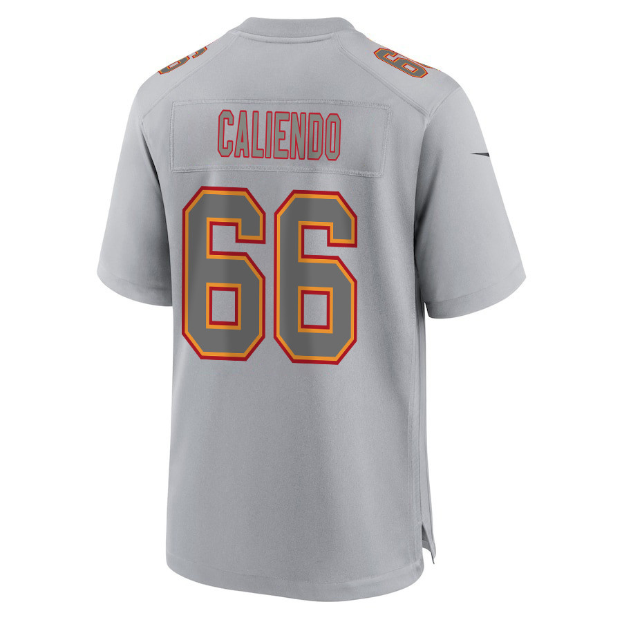 Mike Caliendo 66 Kansas City Chiefs Super Bowl LVIII Champions 4X Atmosphere Fashion Game Men Jersey - Gray JS8432 Saliibo - Image 3