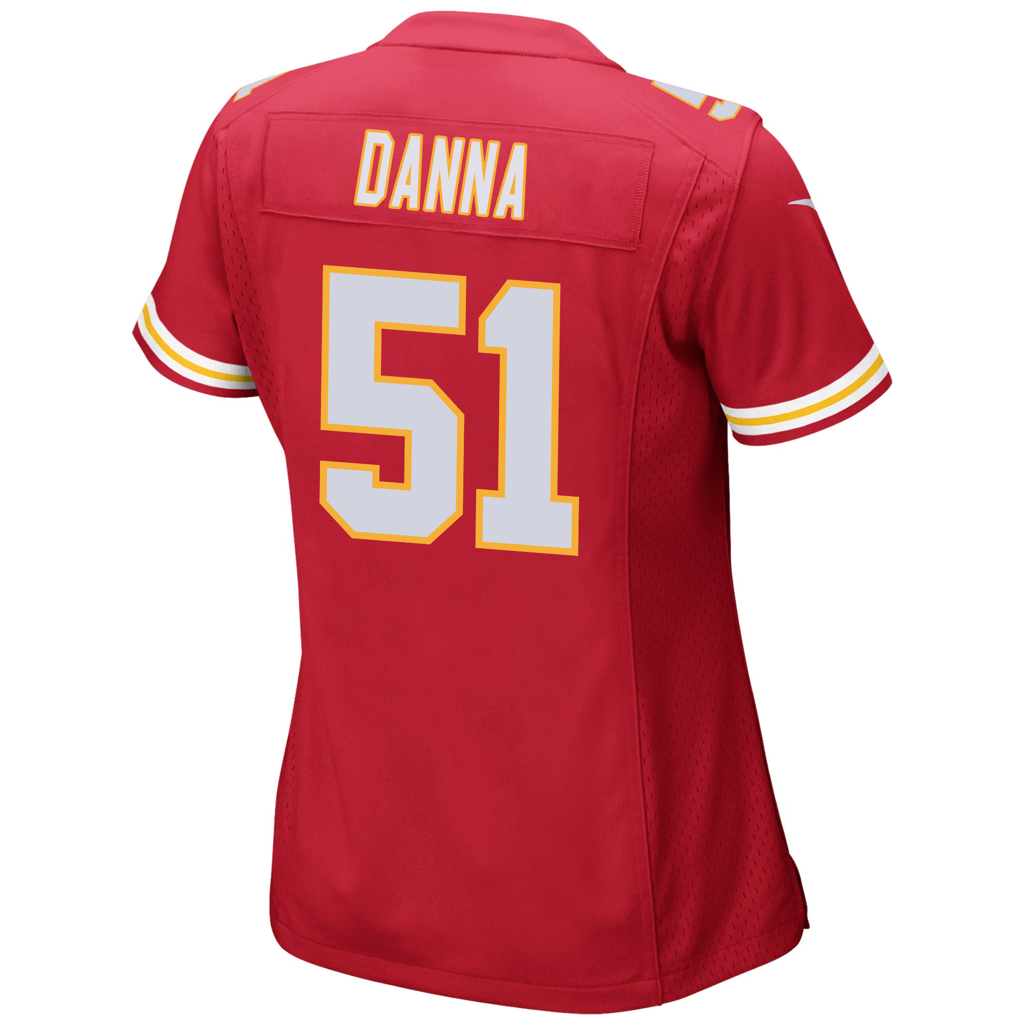 Mike Danna 51 Kansas City Chiefs Super Bowl LVIII Patch Game Women Jersey - Red JS1697 Saliibo - Image 3