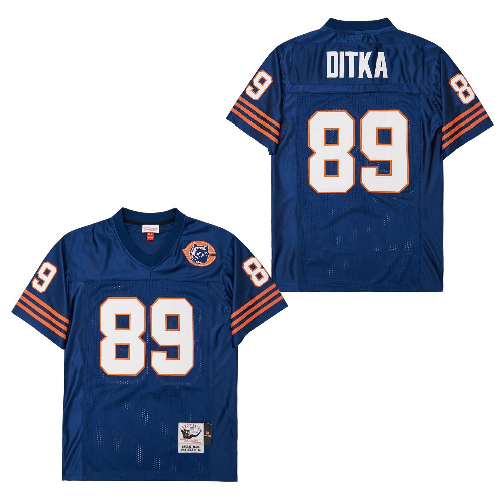 Mike Ditka 89 Chicago Bears Retro Throwback Men Jersey - Navy JS9786 Saliibo