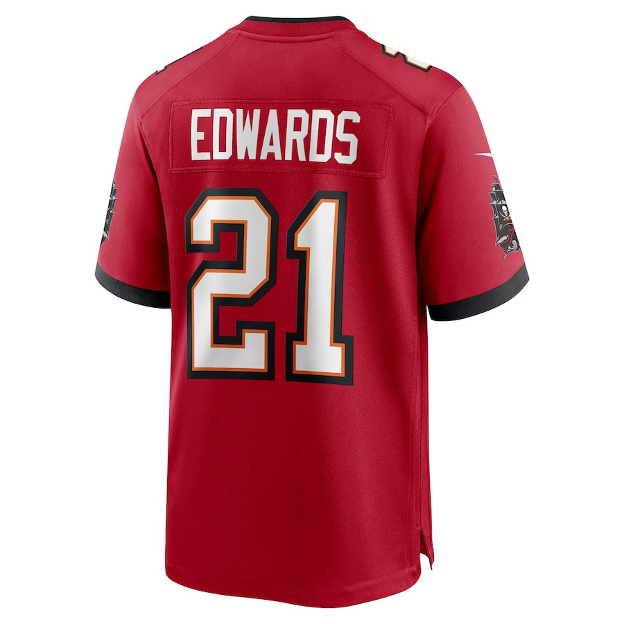 Mike Edwards 21 Tampa Bay Buccaneers Game Men Jersey - Red JS8618 Saliibo - Image 3