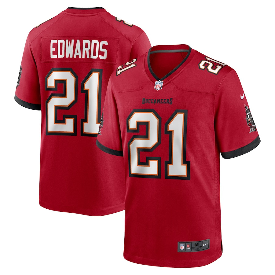 Mike Edwards 21 Tampa Bay Buccaneers Game Men Jersey - Red JS8618 Saliibo