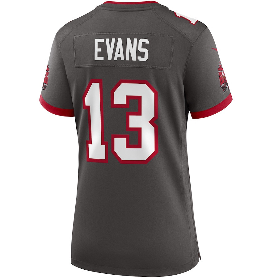 Mike Evans 13 Tampa Bay Buccaneers Women Alternate Game Jersey - Pewter JS8091 Saliibo - Image 3