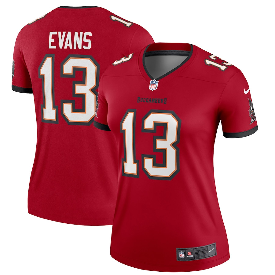 Mike Evans 13 Tampa Bay Buccaneers Women Legend Jersey - Red JS9955 Saliibo