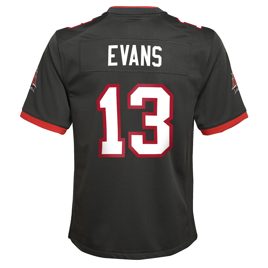 Mike Evans 13 Tampa Bay Buccaneers YOUTH Game Jersey - Pewter JS5664 Saliibo - Image 3