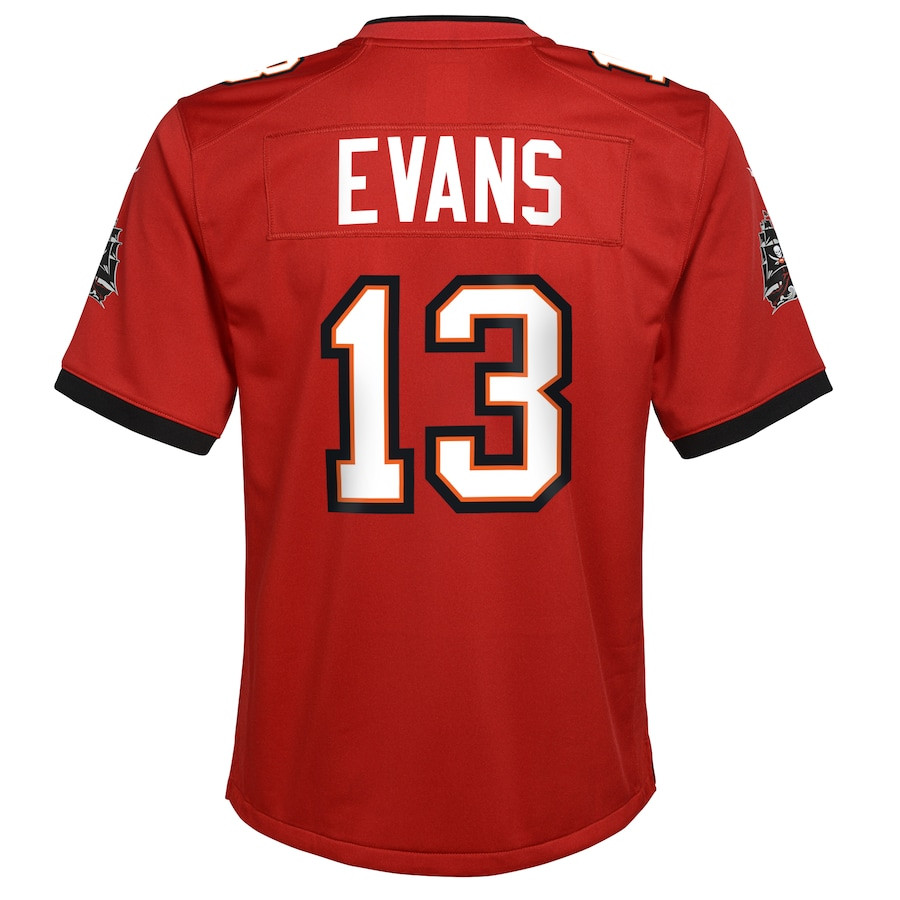 Mike Evans 13 Tampa Bay Buccaneers YOUTH Game Jersey - Red JS2683 Saliibo - Image 3
