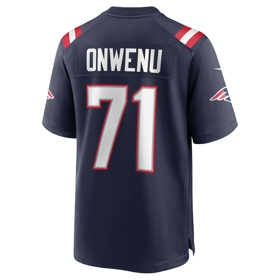 Mike Onwenu 71 New England Patriots Men Team Game Jersey - Navy JS4378 Saliibo - Image 3