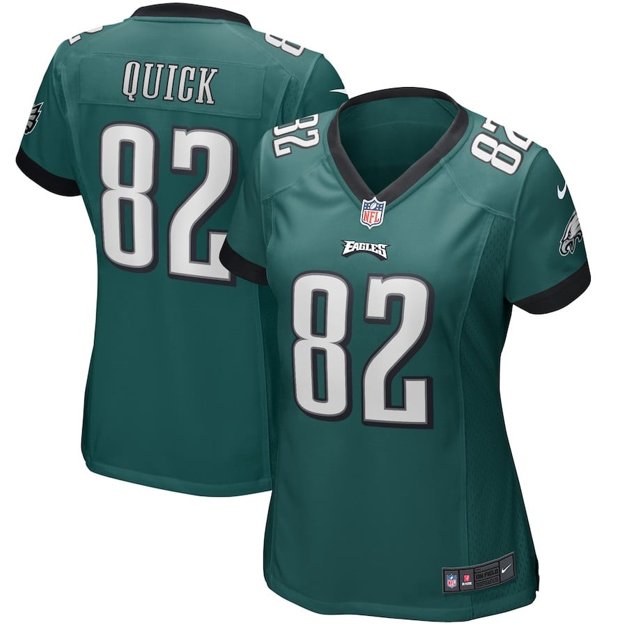 Mike Quick 82 Philadelphia Eagles Women Game Retired Jersey - Midnight Green JS6605 Saliibo