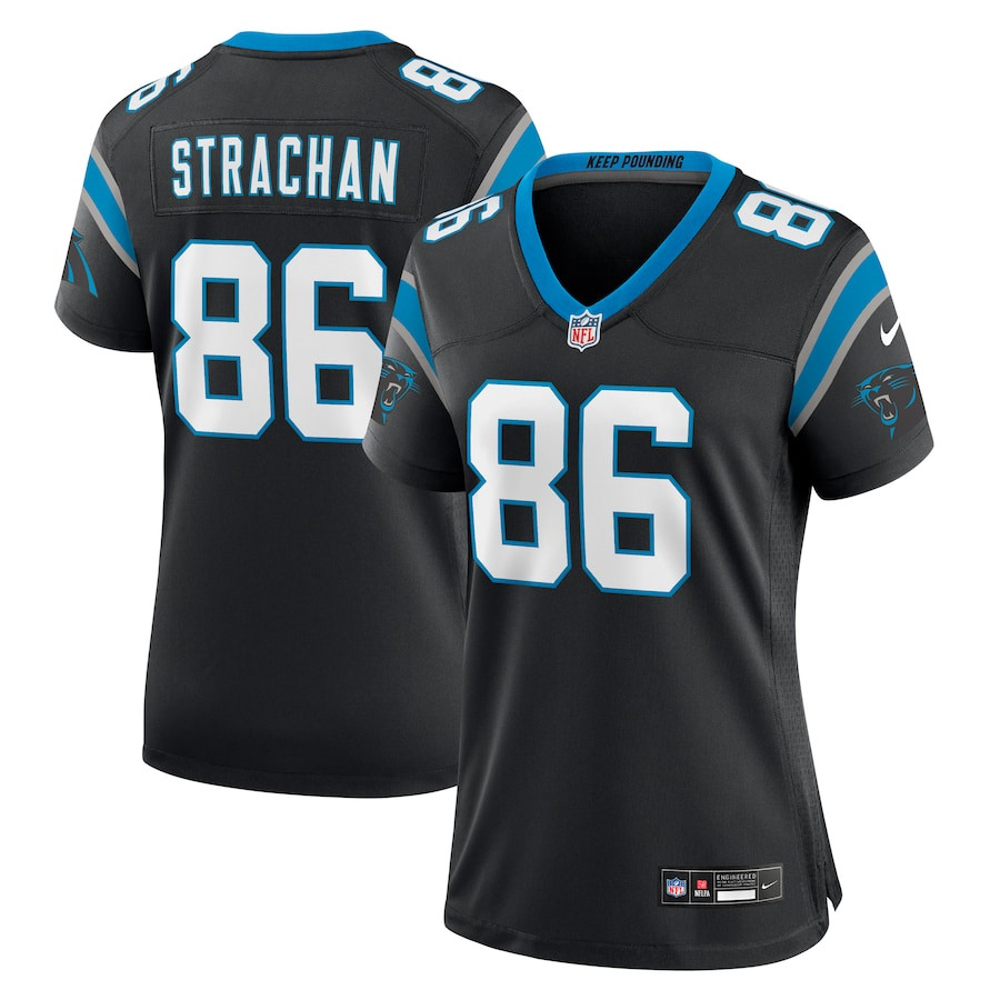 Mike Strachan 86 Carolina Panthers Game Women Jersey - Black JS4050 Saliibo