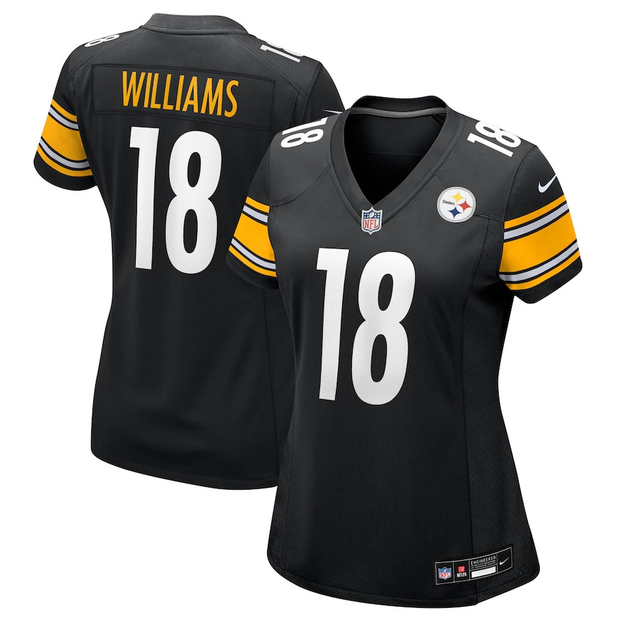 Mike Williams 18 Pittsburgh Steelers Women's Game Jersey - Black JS7070 Saliibo