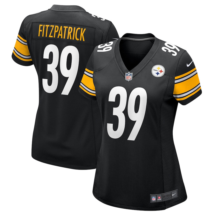 Minkah Fitzpatrick 39 Pittsburgh Steelers Women's Game Jersey - Black JS5551 Saliibo