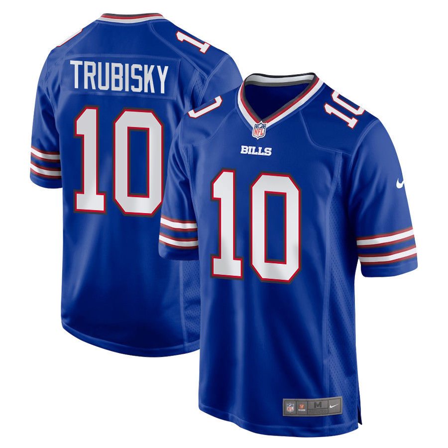 Mitch Trubisky 10 Buffalo Bills Team Game Men Jersey - Royal JS9476 Saliibo