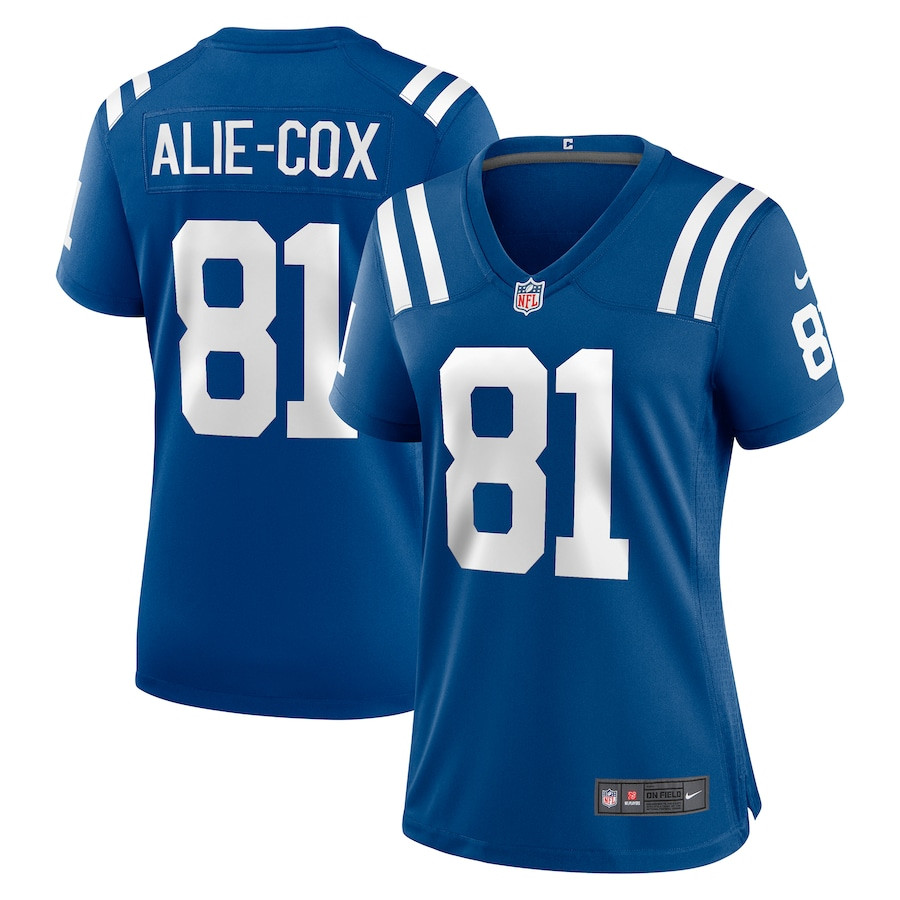 Mo Alie-Cox 81 Indianapolis Colts Women's Game Jersey - Royal JS3998 Saliibo