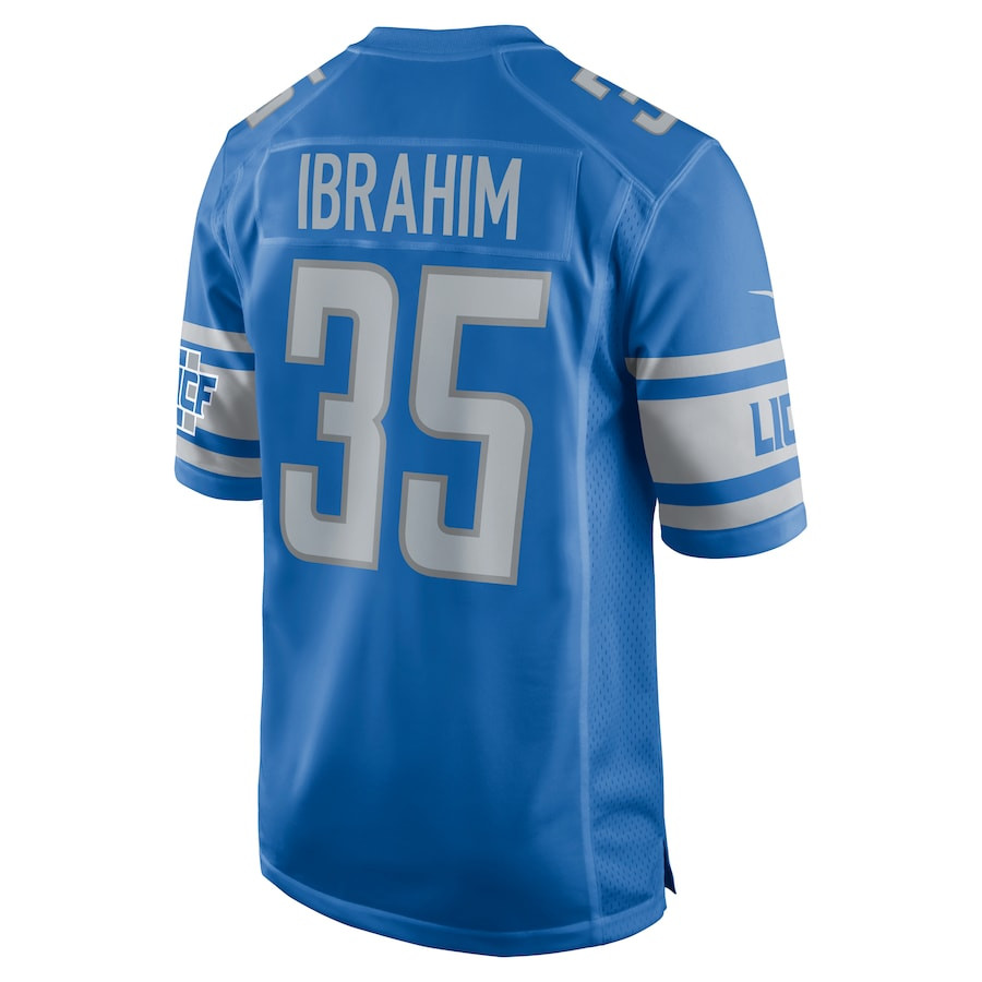 Mohamed Ibrahim 35 Detroit Lions Game Men Jersey - Blue JS7151 Saliibo - Image 3