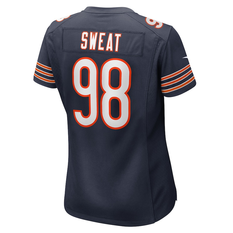 Montez Sweat 98 Chicago Bears Game Women Jersey - Navy JS7264 Saliibo - Image 3