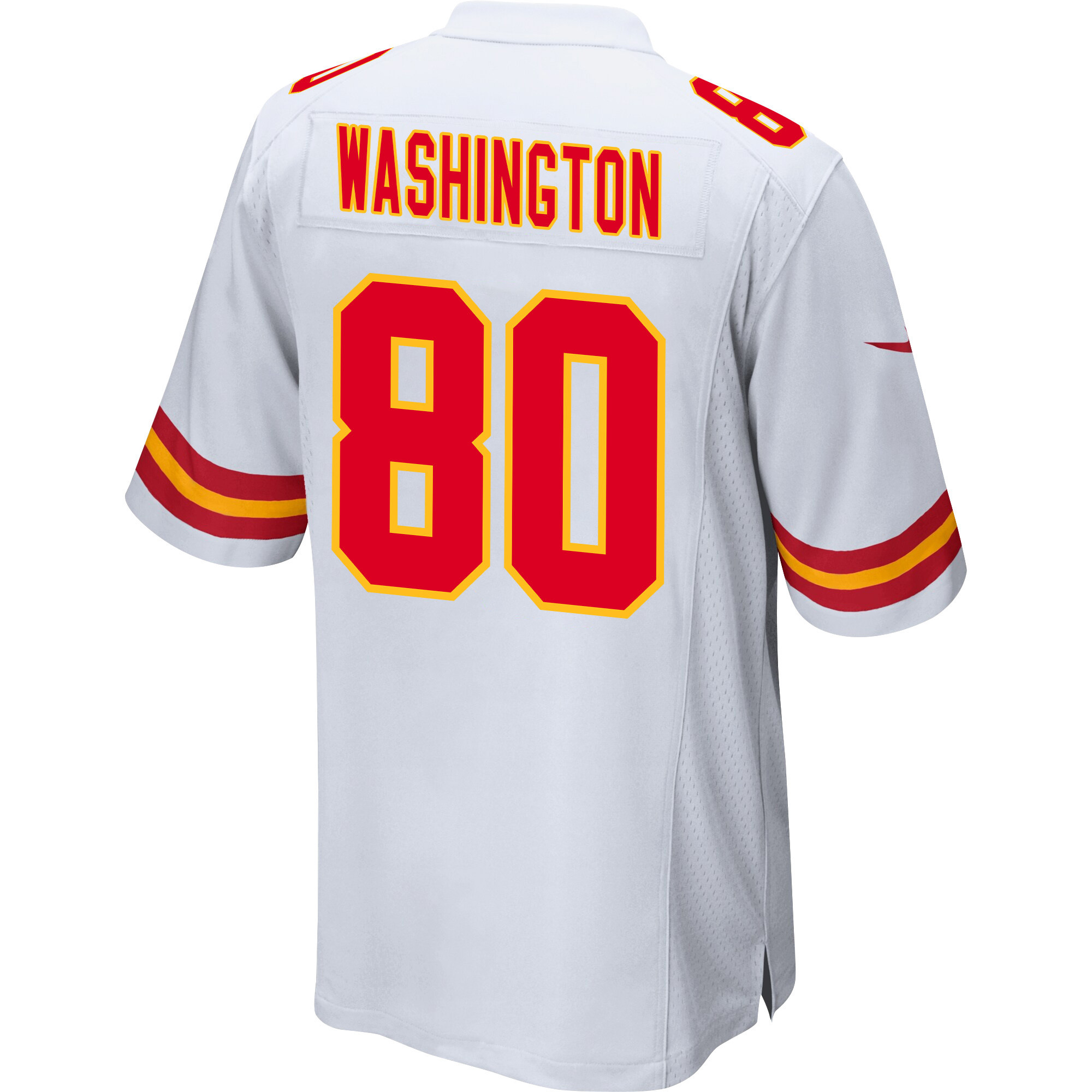 Montrell Washington 80 Kansas City Chiefs Super Bowl LVIII Champions 4 Stars Patch Game Men Jersey - White JS4234 Saliibo - Image 3