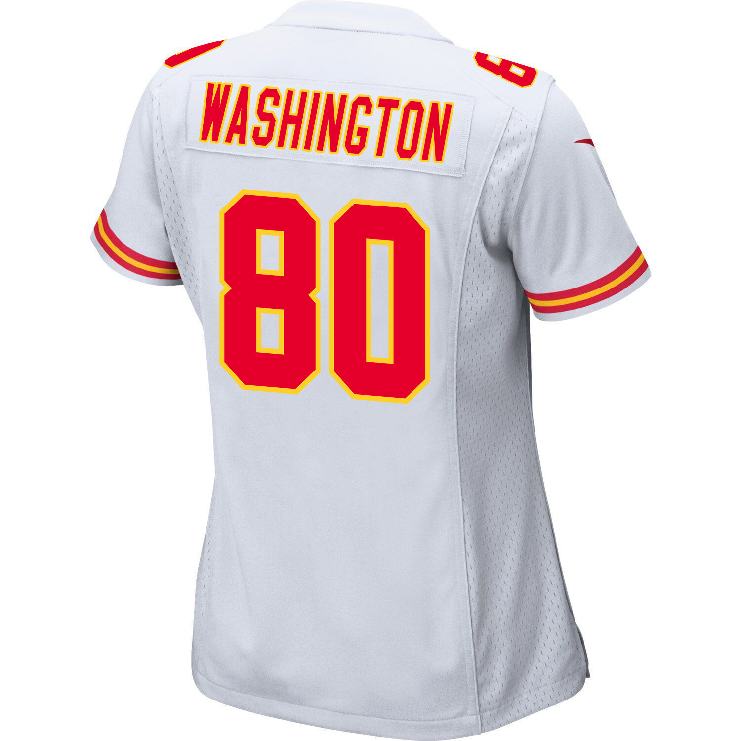 Montrell Washington 80 Kansas City Chiefs Super Bowl LVIII Champions 4X Game Women Jersey - White JS5054 Saliibo - Image 3