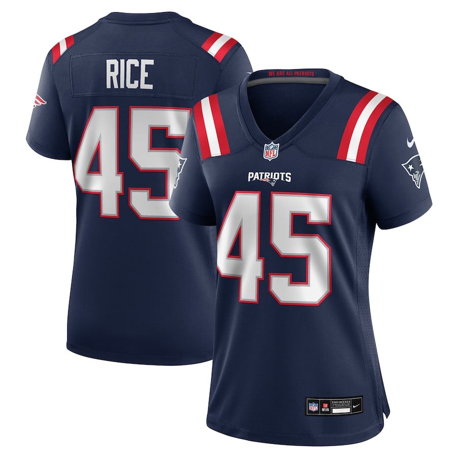 Monty Rice 45 New England Patriots Women's Game Jersey - Navy JS5115 Saliibo