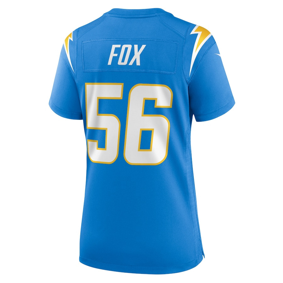 Morgan Fox 56 Los Angeles Chargers Women's Game Jersey - Powder Blue JS2505 Saliibo - Image 3