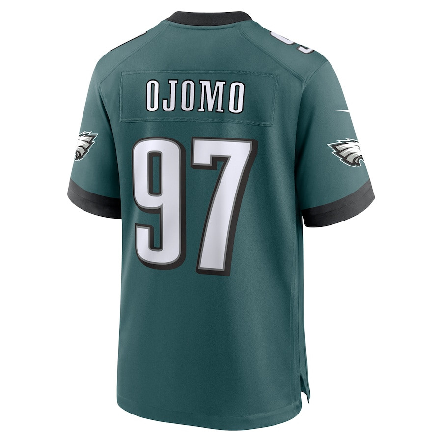 Moro Ojomo 97 Philadelphia Eagles Team Game Men Jersey - Midnight Green JS8380 Saliibo - Image 3