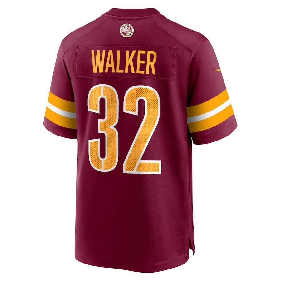 Mykal Walker #32 Washington Commanders Super Bowl LIX Jersey - Men's - Burgundy JS1693 Saliibo - Image 3