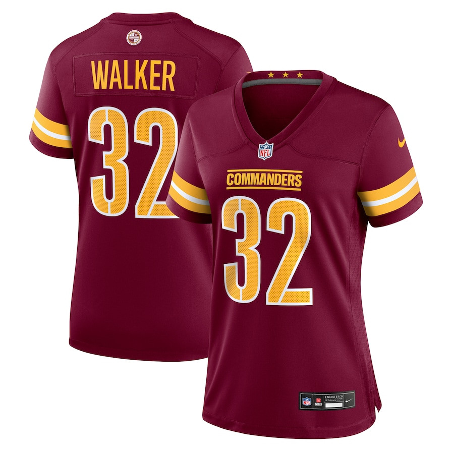 Mykal Walker 32 Washington Commanders Women's Game Jersey - Burgundy JS6738 Saliibo