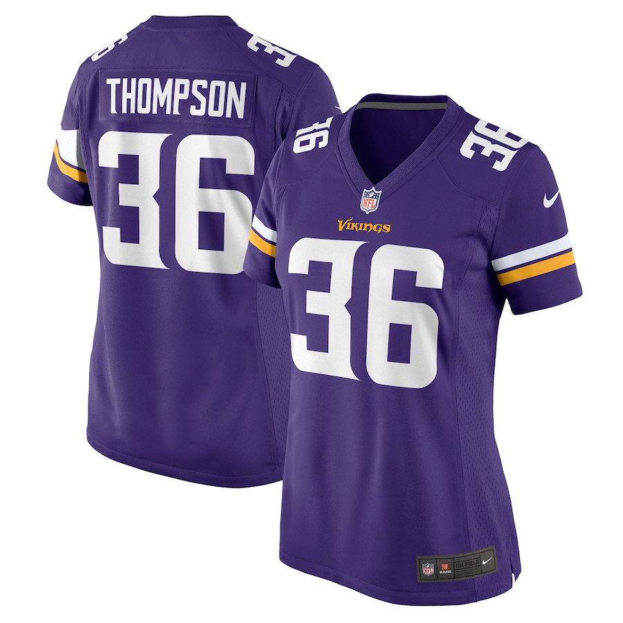 NaJee Thompson 36 Minnesota Vikings Women's Game Jersey - Purple JS3583 Saliibo