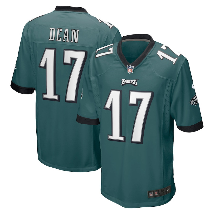 Nakobe Dean 17 Philadelphia Eagles Men Game Jersey - Green JS6335 Saliibo