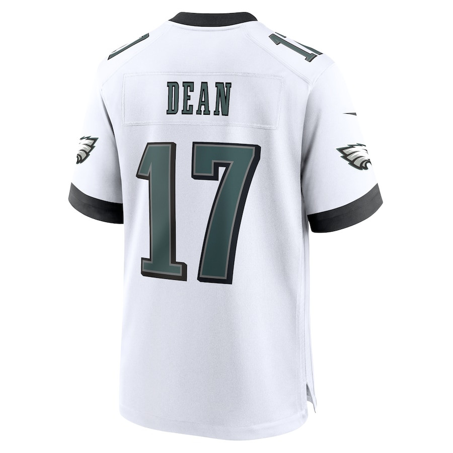 Nakobe Dean 17 Philadelphia Eagles White Game Men Jersey - White JS5442 Saliibo - Image 3
