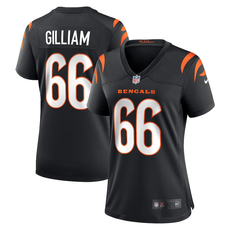 Nate Gilliam 66 Cincinnati Bengals Women Game Jersey - Black JS3454 Saliibo
