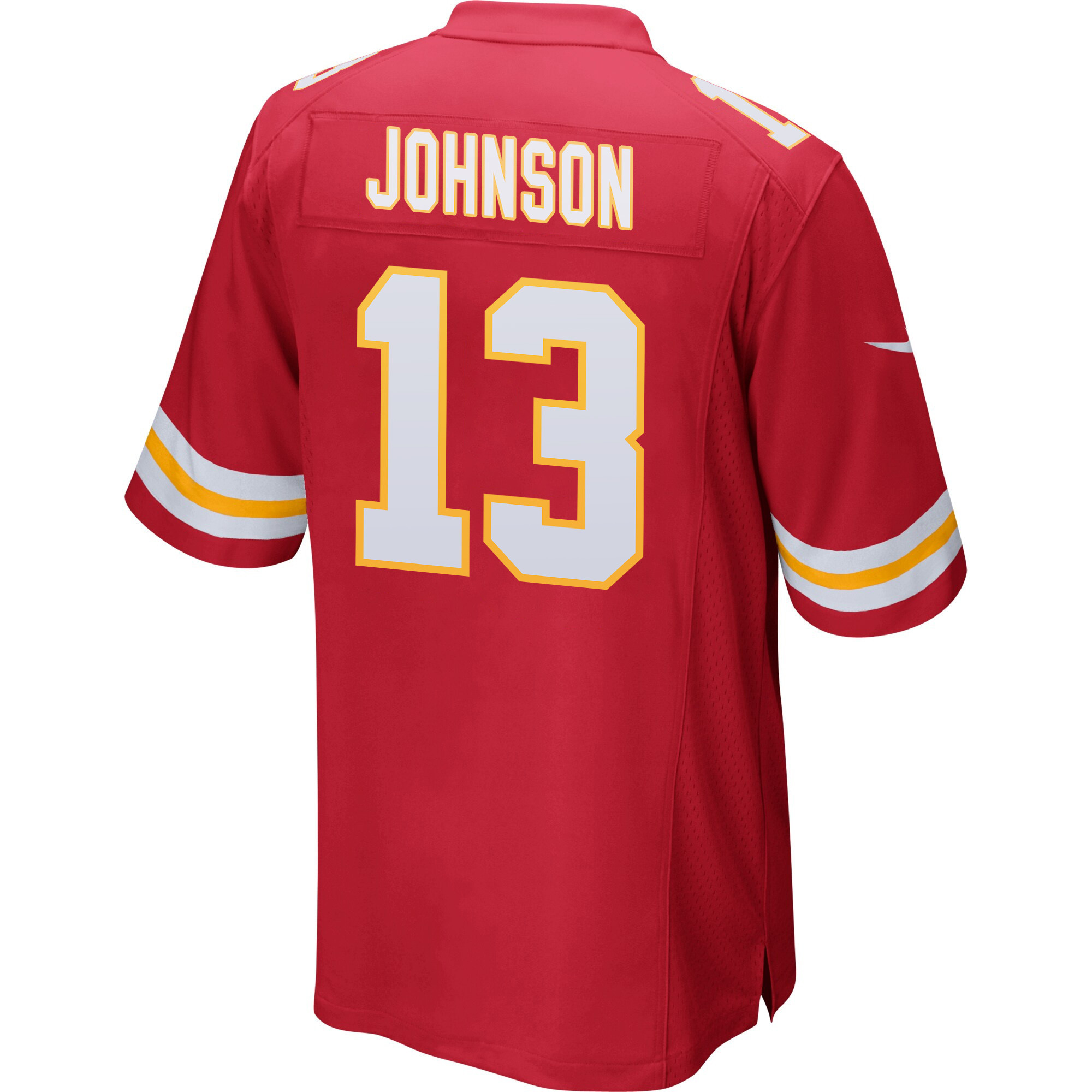 Nazeeh Johnson 13 Kansas City Chiefs Super Bowl LVIII Patch Game Men Jersey - Red JS2188 Saliibo - Image 3