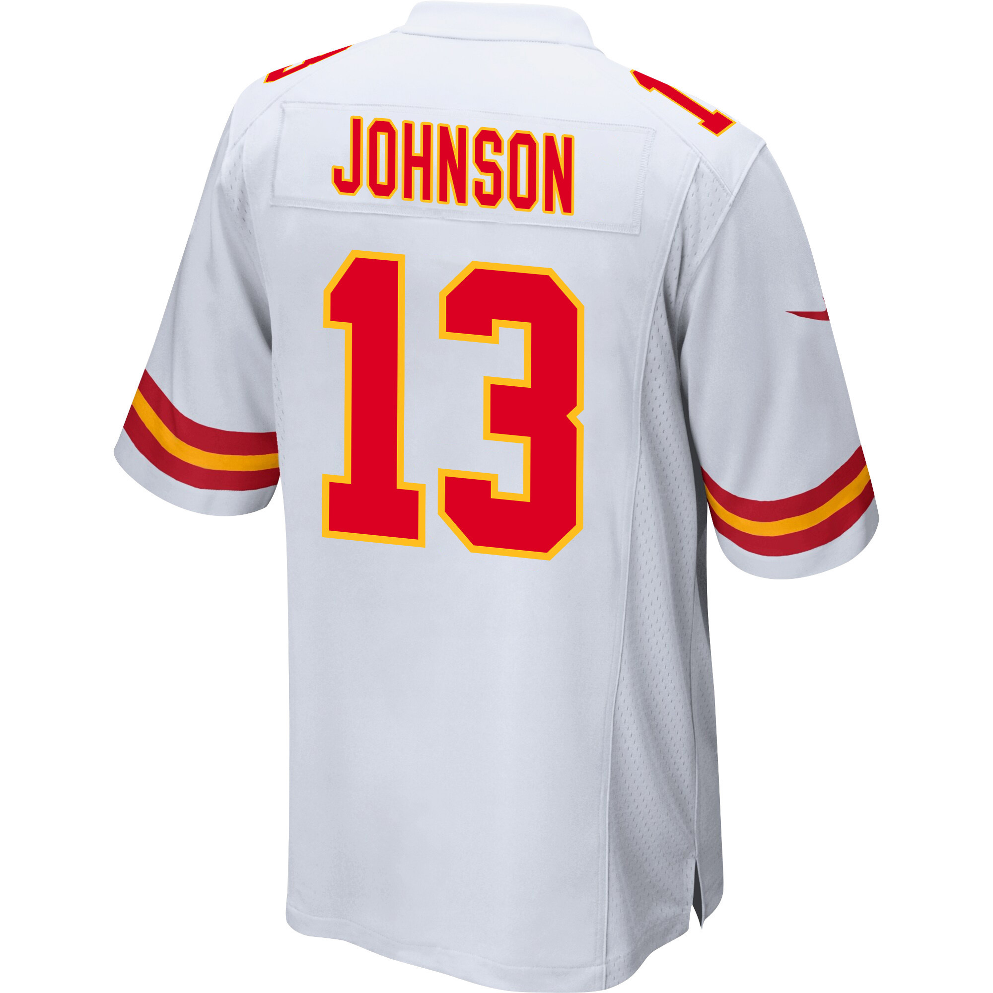 Nazeeh Johnson 13 Kansas City Chiefs Super Bowl LVIII Patch Game Men Jersey - White JS7753 Saliibo - Image 3