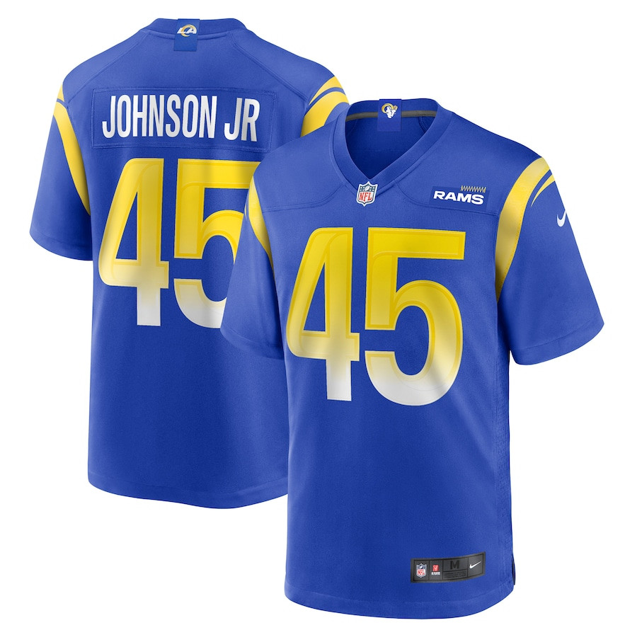 Neal Johnson Jr 45 Los Angeles Rams Game Men Jersey - Royal JS5172 Saliibo