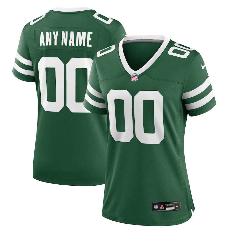New York Jets Game Jersey Customized - Women, Green JS2013 Saliibo