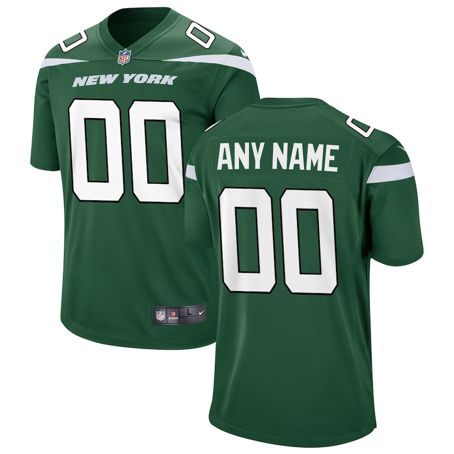 New York Jets YOUTH Custom Game Jersey - Gotham Green JS4731 Saliibo