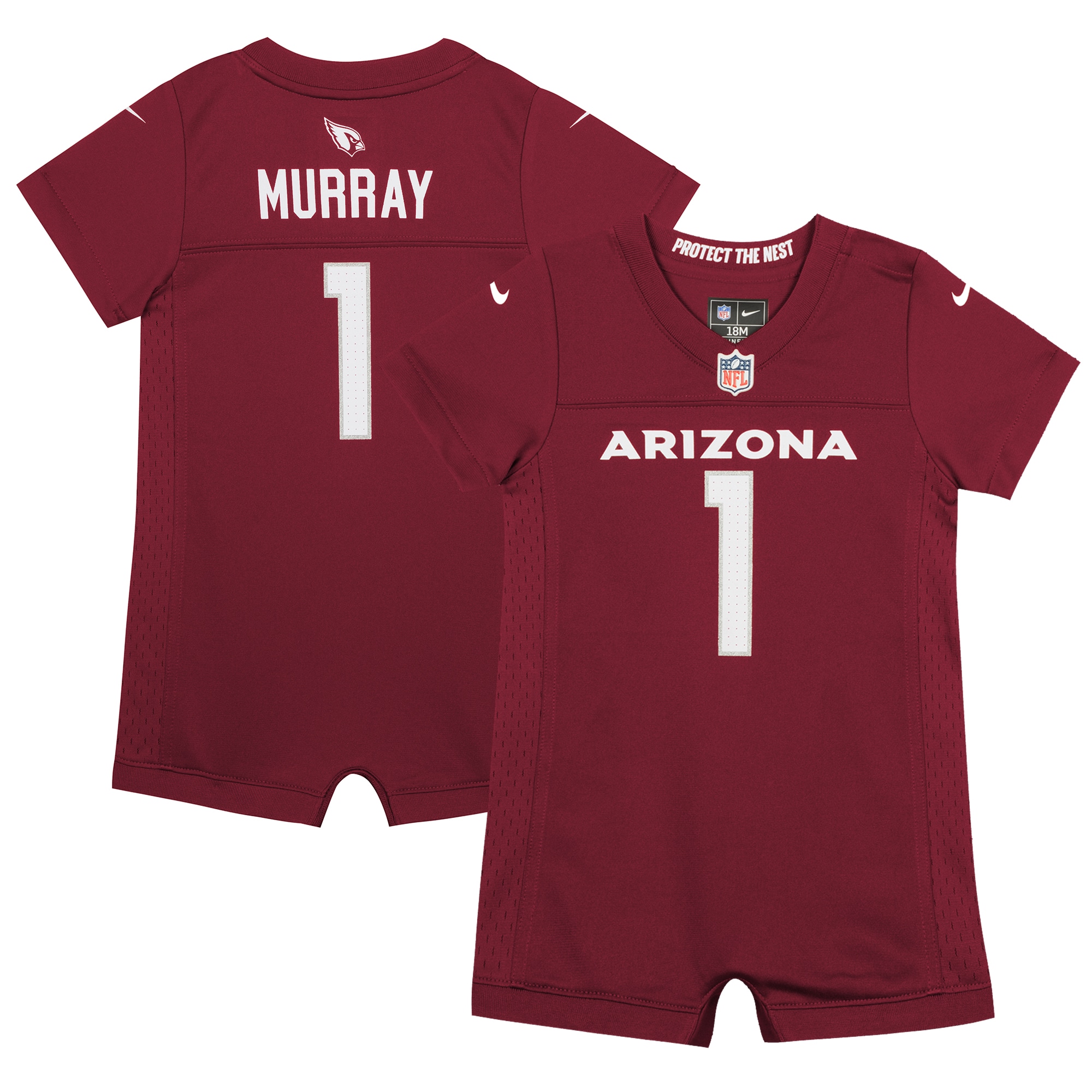 Newborn & Infant Arizona Cardinals Kyler Murray Cardinal Romper Jersey JS2938 Saliibo